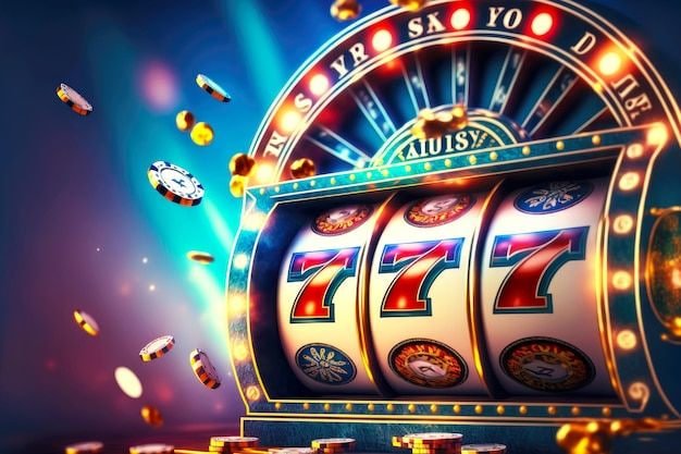 Slots ဂိမ်း reel symbol မျိုးစုံ ကစားနေသောမြင်ကွင်း